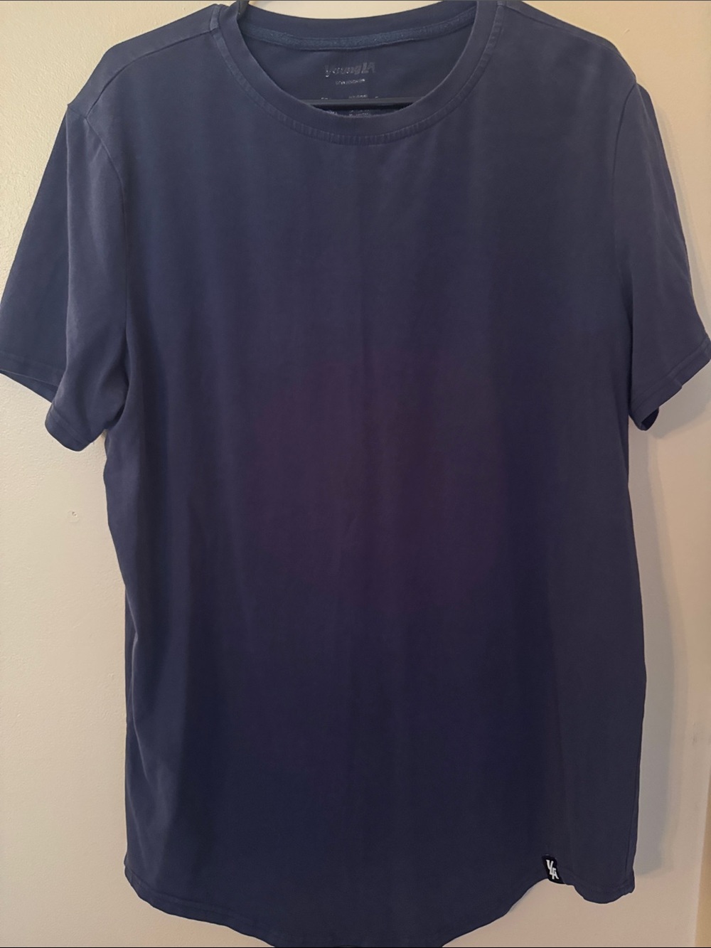 YoungLA Navy Short Sleeve Crew Neck T-Shirt